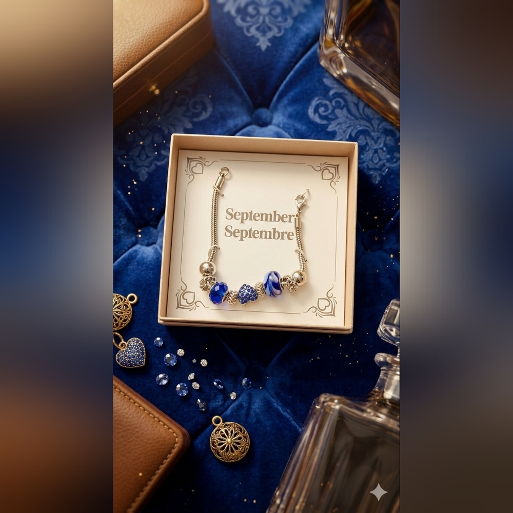 Elegant Blue Beaded Bracelet
